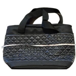 Quilted Coleman Soft Insulated Cooler Bag Black Lunch or Beverage Tote